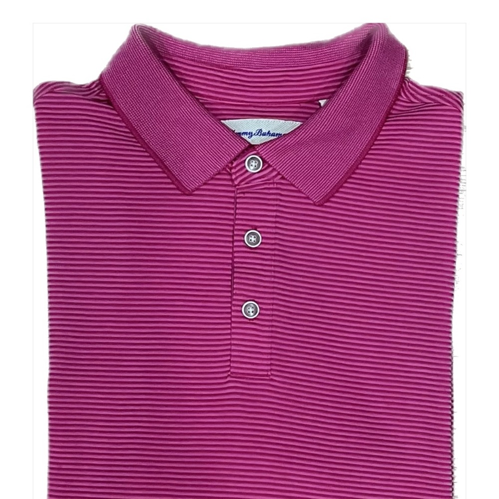 EEUC Tommy Bahama Mens XL polo, coral color.